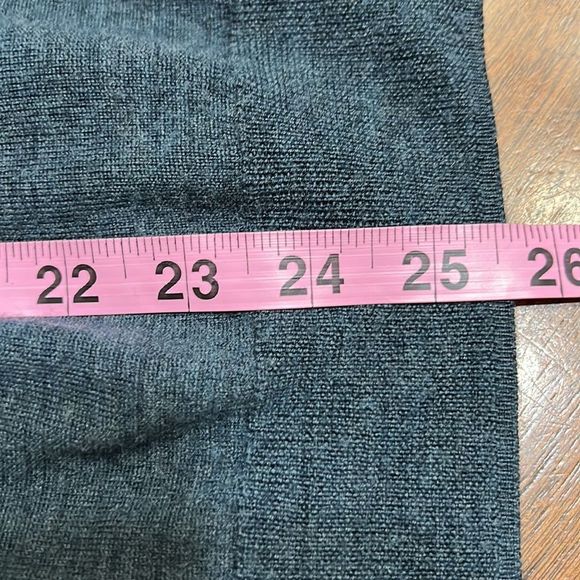 Black Brown Blue 100% Merino Wool 1/4 Zip Pull Over Long Sleeve Sweater Sz M EUC - Picture 9 of 10